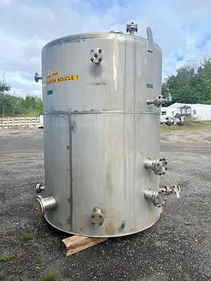 Used 1700 Gallon Tank, 304L Stainless Steel, API Standard 650