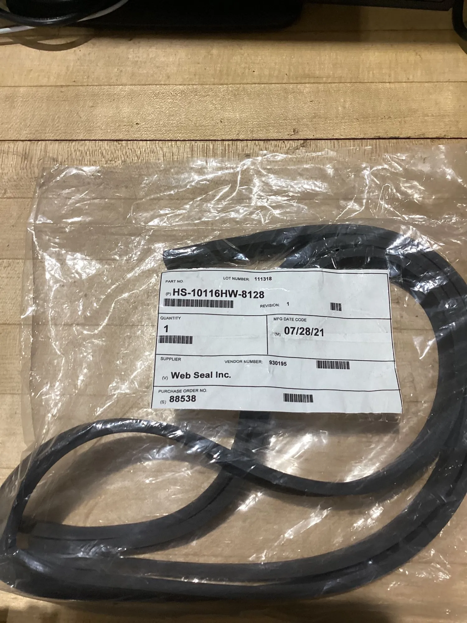 NEW WEB SEAL INC. HS-10116HW-8128