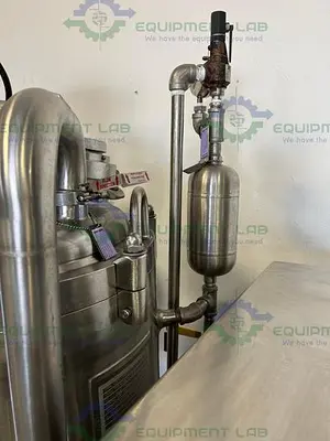 USED MUELLER 60 LITER STAINLESS STEEL  JACKETED MIXING TANK W/ CHILLER, CONTROLLER