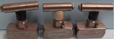 QTY. 3. HUBER VALVE MAGNUM &frac12;" SS NEEDLE VAL...