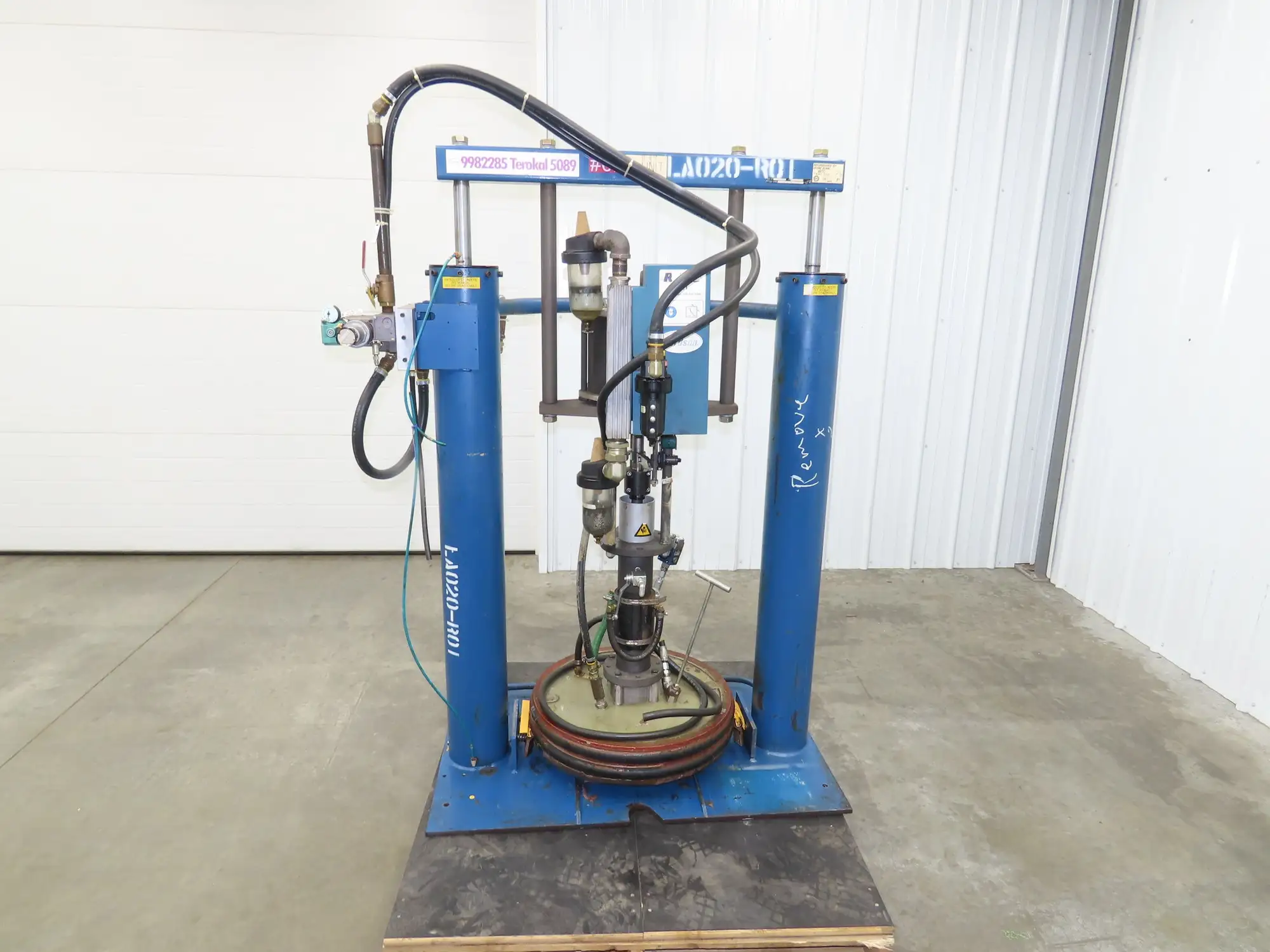 Nordson Rhino Hot Melt Drum Unloader Pneumatic Pump 65:1 Ratio 100PSI