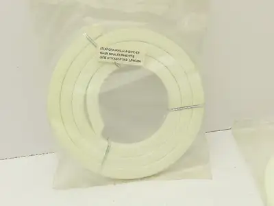 Braided Fiber Pump & Valve Gasket Packing PTFE 9/16" Square 63"L Lot of 7