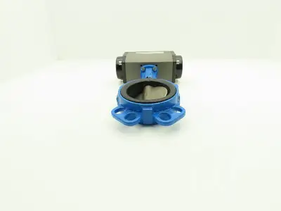 Tri-Matic AG 12065077 4" Wafer Butterfly Valve w/Pneumatic Spring Actuator