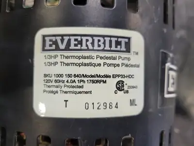 USED EVERBILT EPP33-HDC