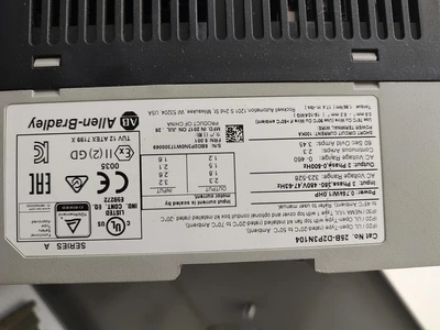 Used ALLEN BRADLEY 25B-D2P3N104 Variable Speed Drives Kentucky US | Edwards Industrial Repair #1310880