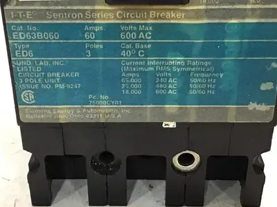 USED SIEMENS ED63B060