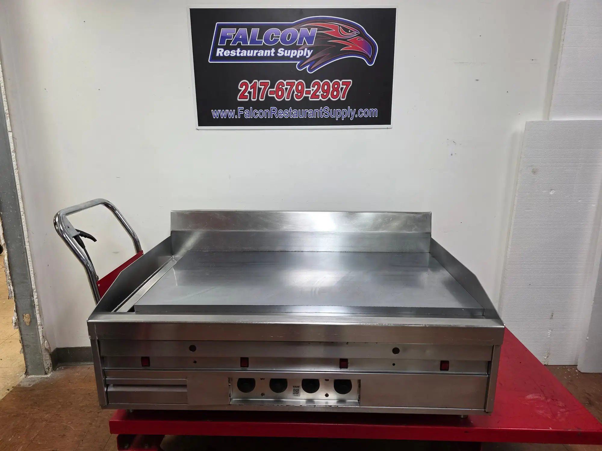 Used Magikitchn Used 48" MagiKitch'n MKG-48-ST NG Countertop Griddle with Thermostatic Controls Commercial Flat Top Griddles Illinois US | Falcon Restaurant Supply #1373624