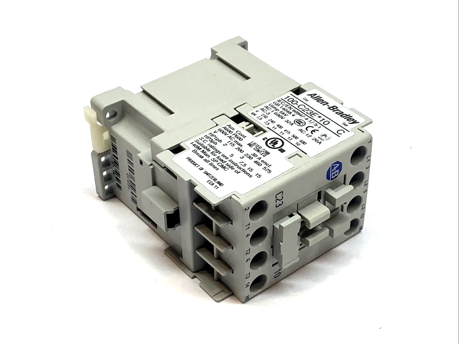 USED ALLEN‑BRADLEY 3-POLE 23A CONTACTOR 24VDC COIL 1NO IEC