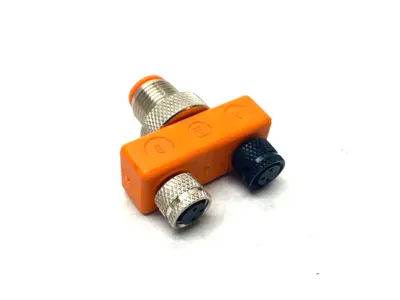 USED LUMBERG AUTOMATION M8 M12 TO X2 M8 CABLE SPLITTER TEE