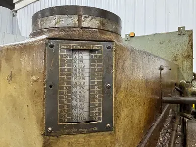 12.5" HOLLOW SPINDLE WARNER & SWASEY MODEL 4A (M-3580) SQUARE HEAD & 12' EXTENDED BED TURRET LATHE: YOBRO #24423