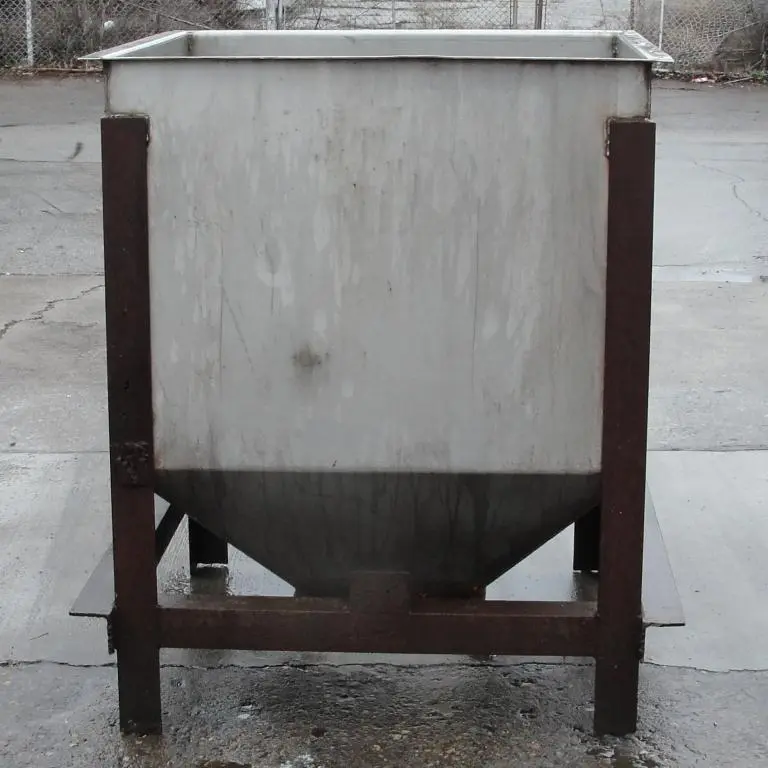 SPC6066  Bin Hopper Silo 25 cu.ft., bulk storage bin, Stainless Steel