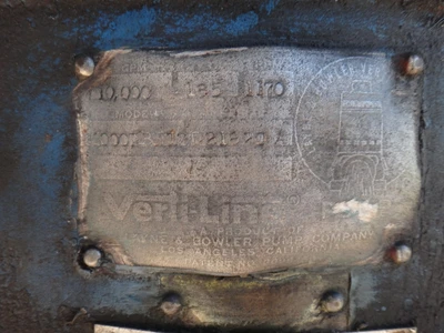 USED VERTI-LINE, LANE & BOWLER PUMP COMPANY 600CT28SKI2