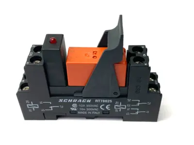 Used Schrack Power Socket Base 300VAC 12A w/ RT424024 Relay 24VDC Relays & Switches Michigan US | Maverick Industrial Sales #1393002