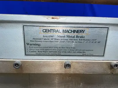 Used CENTRAL MACHINERY _UNKNOWN_ Apron Brakes Ohio US | HGR 24 #1542181