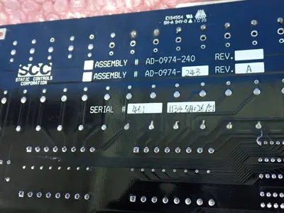 Used STATIC CONTROLS CORP AD0974243 Printed Circuit Boards (PCB) Ohio US | HGR 24 #878326