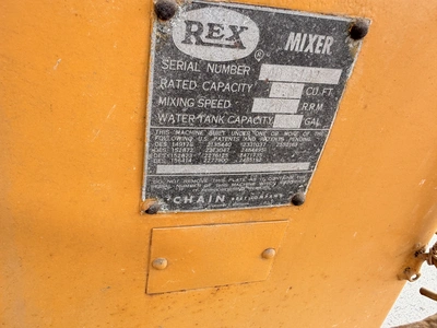 Used REX CEMENT MIXER Cement Mixers Michigan US | Miedema Asset Management Group #1441735