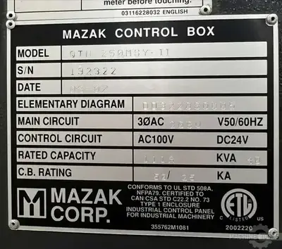 Used 2007 MAZAK QTN 250MSY-II 5-Axis or More CNC Lathes Illinois US | Perfection Global, LLC. #1371463