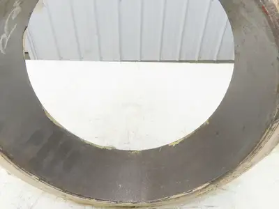 Super Solid 15x4x11-1/4 Forklift Tire Smooth Solid Press-on White Non-Marking