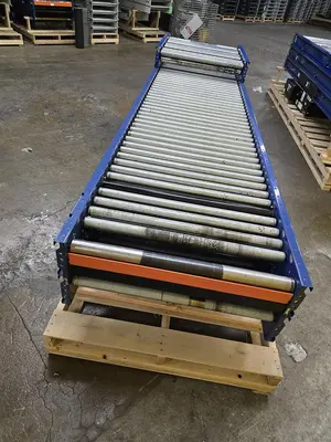 Used MHS ROLLER BED BELT CONVEYOR Belt Conveyors Wisconsin US | Packer City Sales #1301769