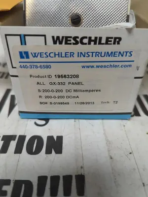 New | in-Stock WESCHLER 19563208 Meters - Misc | Surplus Asset Holdings #1206875