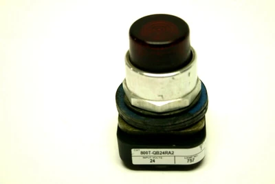 USED ALLEN-BRADLEY MOMENTARY PUSHBUTTON RED ILLUMINATED