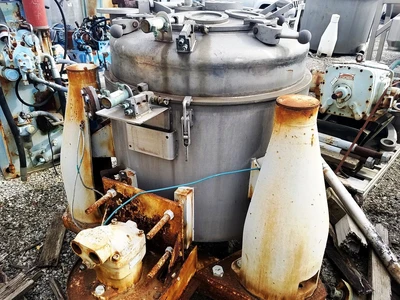 Ellerwerk 24 X 16 perforate basket centrifuge, SS.