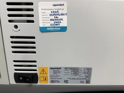 Used Eppendorf 5430R , A-2-MTP Centrifuges Missouri US | BioLabTek #1366025