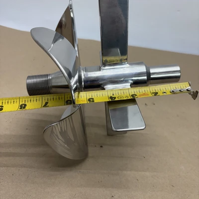 SHIMAZAKI impeller/turbine/agitator,stainless steel New Out Of Box Fast Shipping