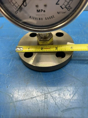 Nishino SUS 316 Pressure Gauge 0-2.0 W/ Heavy Duty Stand Fast Shipping!