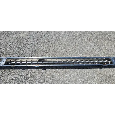 Used 6" Dia. X 46' L Conveyors Inc Stainless Steel Distribution Screw Conveyor
