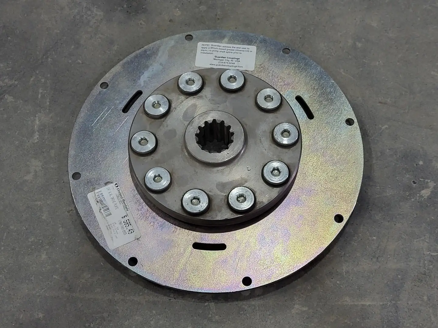 Fly Wheel Spline Coupling / 6.6 CAT Drive Plate 14005318001