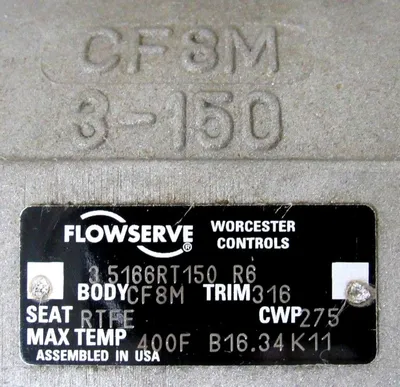 NEW FLOWSERVE 30M-39-WMS120-P-BC-T7391-R6 CONTROL VALVE 30M39WMS120PBCT7391R6