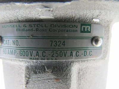 Russell & Stoll 7324 60 Amp Plug Pin & Sleeve Receptacle  Parts Housing & Plug