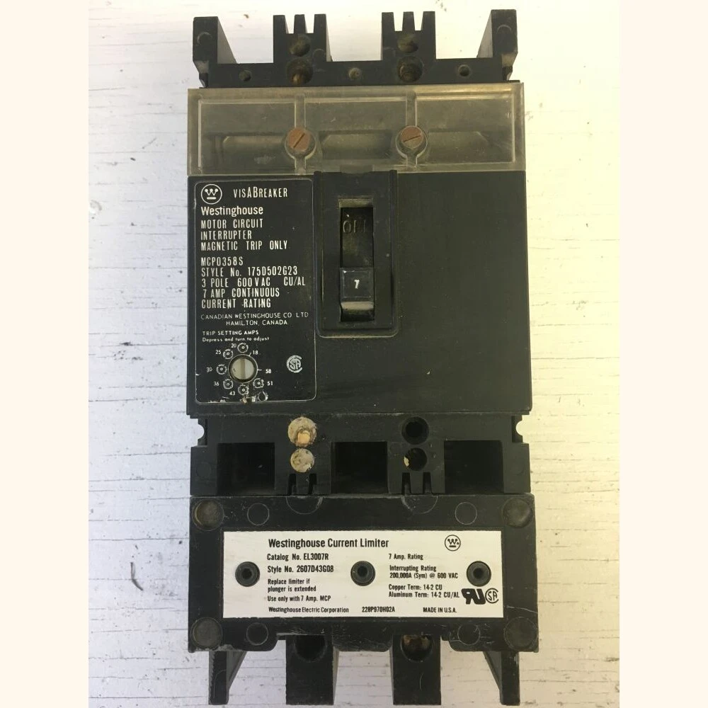 Westinghouse 7 Amp Breaker With Current Limiter