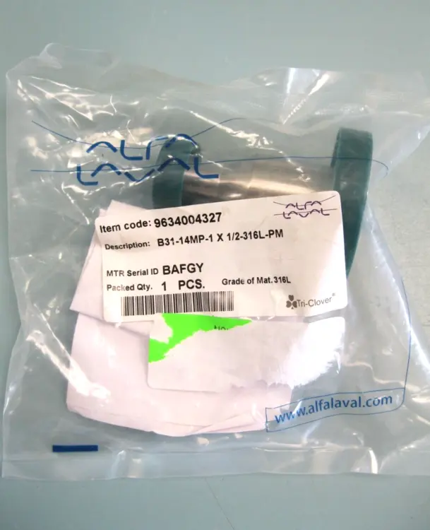 New | in-Stock Alfa-Laval B31-14MP-1x1/2-316L-PM Valves/Fittings New Hampshire US | Bitter End Trading #1128082
