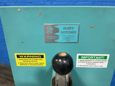 Used RUOFF & SONS _UNKNOWN_ Notching Machines Ohio US | HGR 24 #1266736