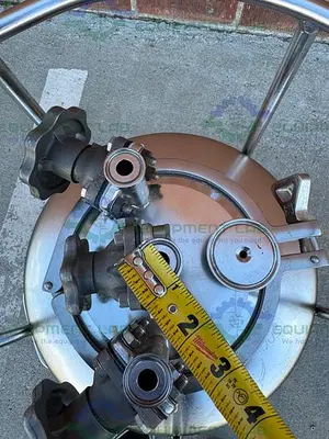 USED ALLOY PRODUCTS 10 LITER STAINLESS STEEL PROCESS / PRESSURE VESSEL 40 PSI