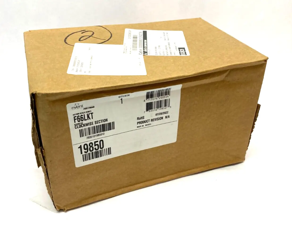 NEW HOFFMAN TRANSPOSITION CLOCKWISE WIREWAY SECTION ENCLOSURE
