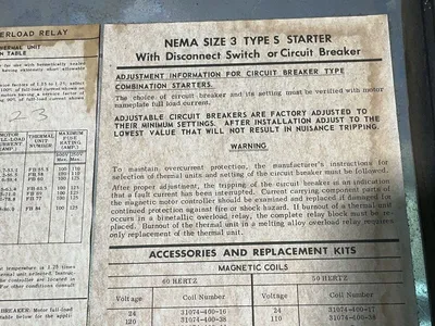 Used SQUARE D 8538 SEW 13 FT B Starters Ohio US | HGR 24 #1286741