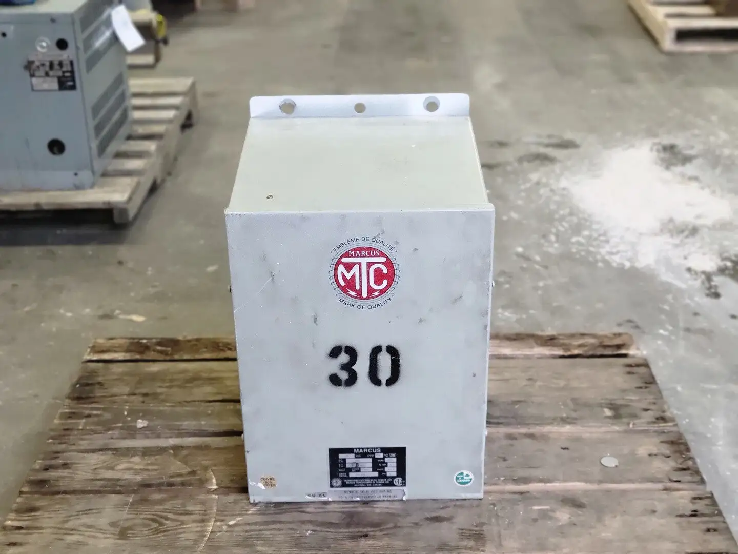 30 kVA Transformer Pri 480V, Sec 240V, 3ph