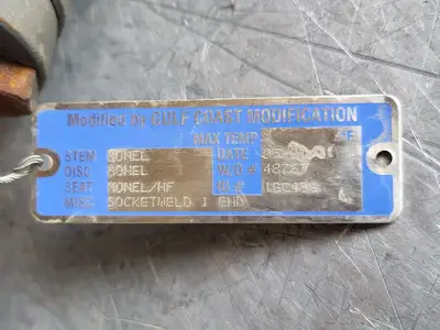 1" Class 800 Monel Gate Valve