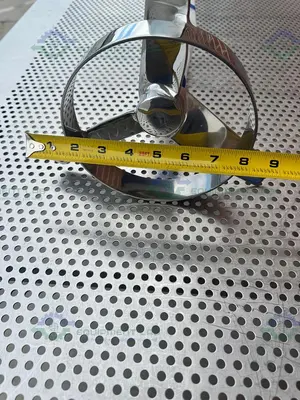 NEW SPX STAINLESS STEEL MIXING TANK IMPELLER  65"  X 10" X 1" W/ FLANGE FITTING
