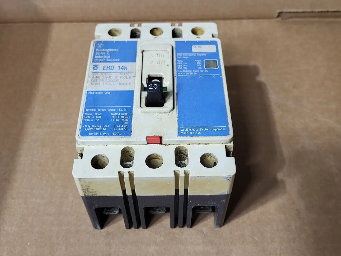 USED WESTINGHOUSE EHD3020