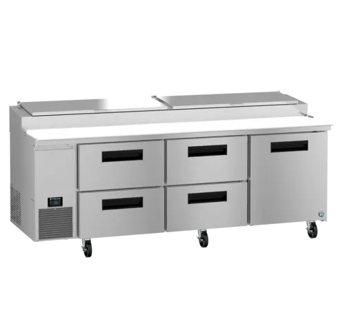 Hoshizaki PR93B-D4 93" Steelheart Pizza Prep Table w/ Refrigerated Base, 115v