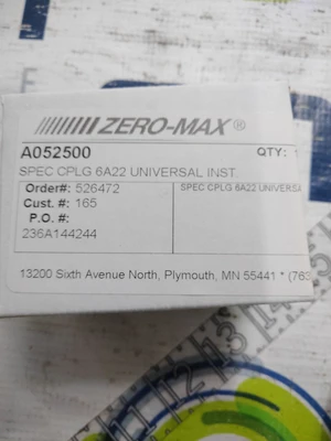 NEW ZERO-MAX A052500  6A22