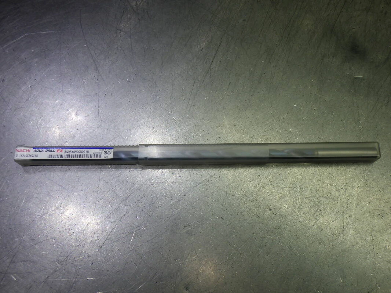 Nachi 9.1mm Coolant Thru 20xD Carbide Drill 10mm Shank AQDEXOH20D0910 (LOC1318D)