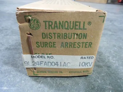 General Electric 9L24FAD041AC Tranquell Distribution Surge Arrester 10kV New NIB