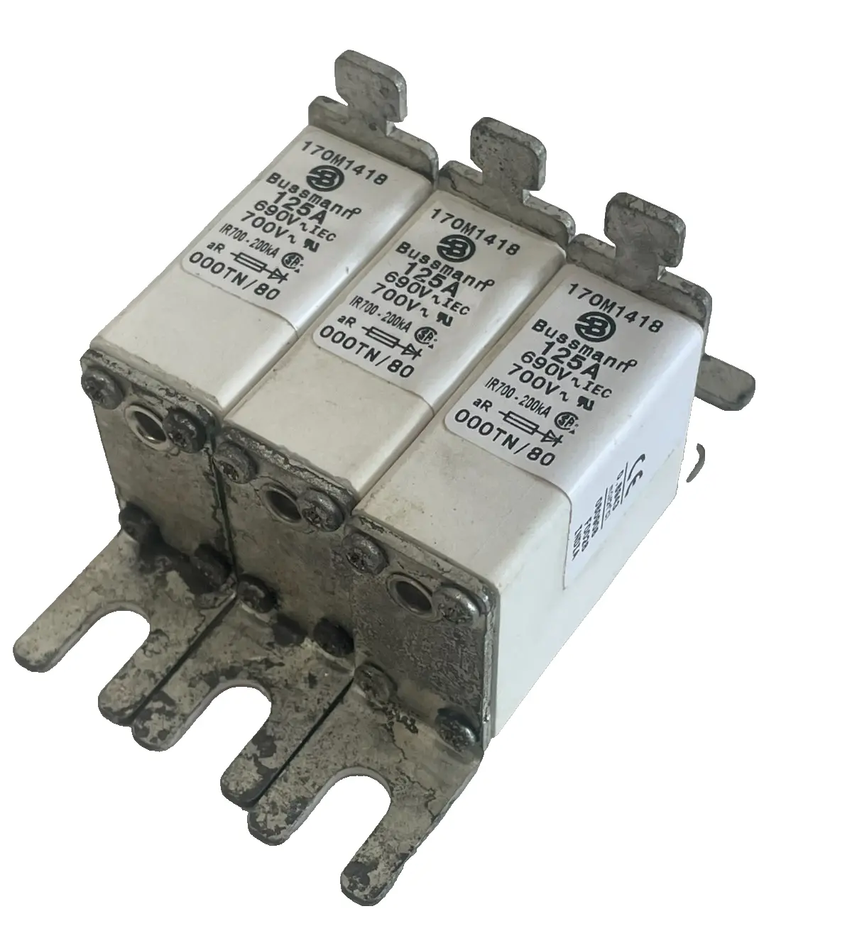 NEW BUSSMANN 170M1418 FUSE 125AMP LOT OF 3