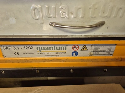 QUANTUM Manual Sheet Metal Centre 3 in 1 Guillotine Shear, Press Brake and Plate Bending Rolls, very good condition