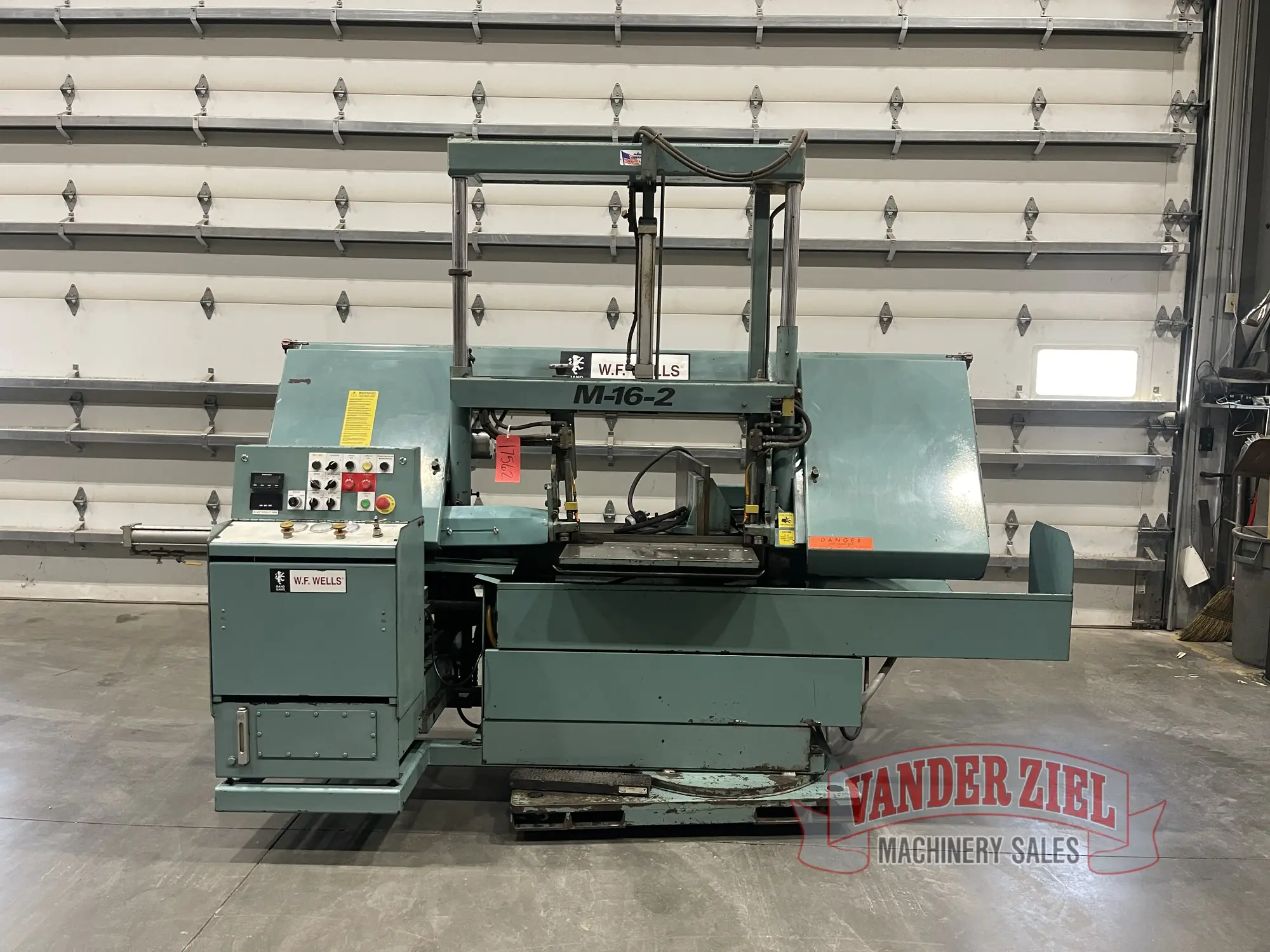 Used W.F. WELLS M-16-2 Horizontal Band Saws Michigan US | Vander Ziel Machinery Sales #480506